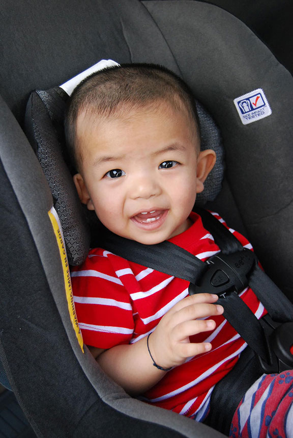 Safe baby in car seat - Center For Refugee Services- CRS
